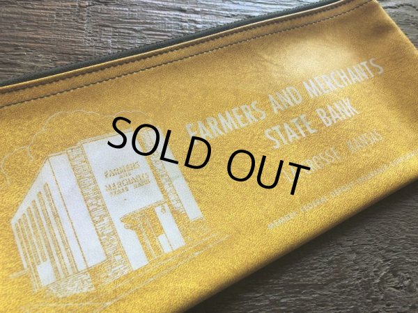 画像2: Vintage Zippered Vinyl Bank Money Bag FDIC (B717) (2)