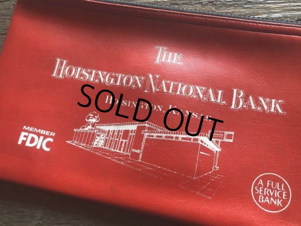 画像2: Vintage Zippered Vinyl Bank Money Bag HNB (B719) (2)