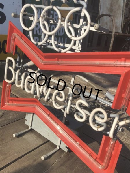 画像6: Vintage Budweiser LA Olympic x Bowtie Store Display Neon Sign (B722) (6)