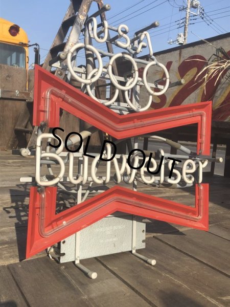 画像3: Vintage Budweiser LA Olympic x Bowtie Store Display Neon Sign (B722) (3)