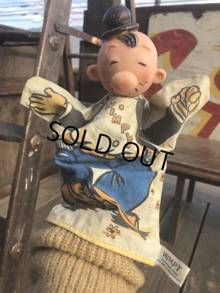 画像12: Vintage Gund Popeye Hand Puppet Wimpy (B727) (12)