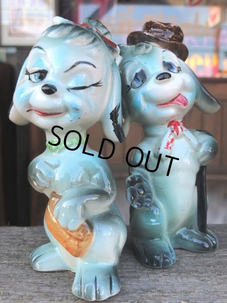 画像9: Vintage Drunken Dogs Salt & Pepper Shakers (B735) (9)