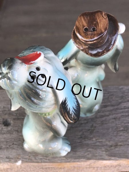 画像6: Vintage Drunken Dogs Salt & Pepper Shakers (B735) (6)