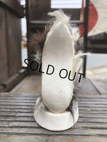 画像4: Vintage 50s JAPAN Ceramic Message Doll FOR YOU!! (B741) (4)