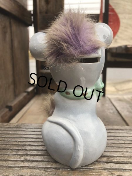 画像4: Vintage 50s JAPAN Ceramic Coin Bank Mouse (B738) (4)