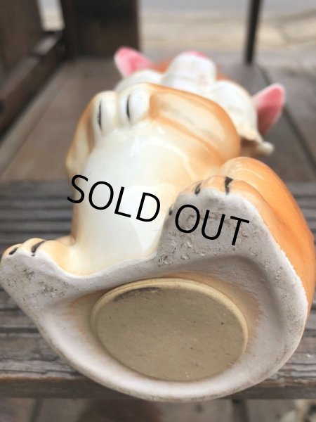 画像8: Vintage 50s JAPAN Ceramic Coin Bank Bunny (B737) (8)