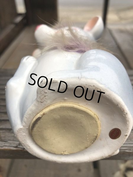 画像9: Vintage 50s JAPAN Ceramic Coin Bank Mouse (B738) (9)