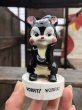 画像1: Vintage 50s JAPAN Ceramic Message Doll WORRY!WORRY! (B740) (1)