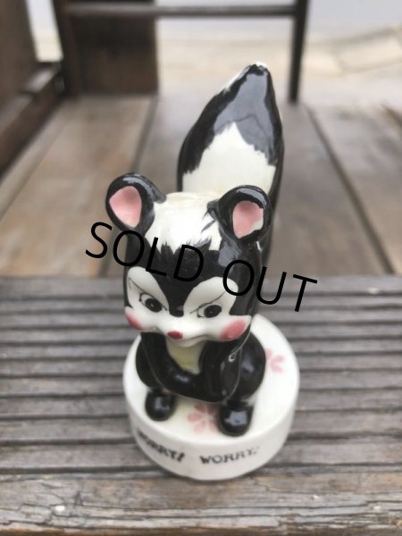 画像6: Vintage 50s JAPAN Ceramic Message Doll WORRY!WORRY! (B740) (6)