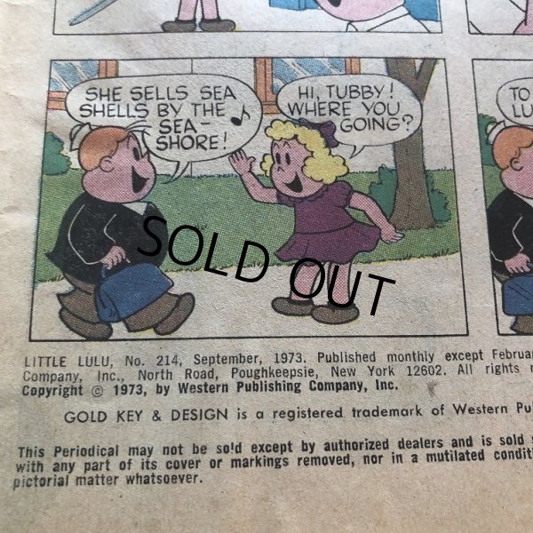 画像2: 70s Vintage GOLD KEY Little Lulu Comic (B746)  (2)