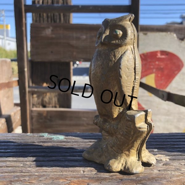 画像4: Vintage Cast Iron Be Wise Owl Savings Bank (B747) (4)