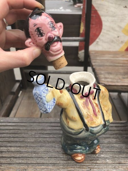 画像5: Vintage Drunk 6 Eyes Decanter Bottle (B745) (5)