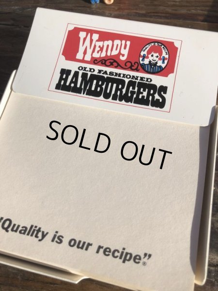 画像2: Vintage Wendy's Note Cube w/Holder (B751) (2)