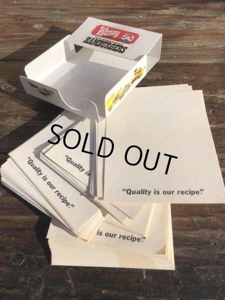 画像7: Vintage Wendy's Note Cube w/Holder (B751) (7)