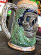 画像7: 60s Vintage Six Flags Over Texas Skull Ceramic Stein Jug (B753) (7)