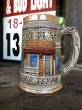 画像3: 60s Vintage Six Flags Over Texas Skull Ceramic Stein Jug (B753) (3)