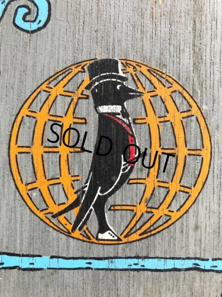 画像10: Vintage Old Crow Bourbon Whiskey Wooden Plaque Sign (B756) (10)