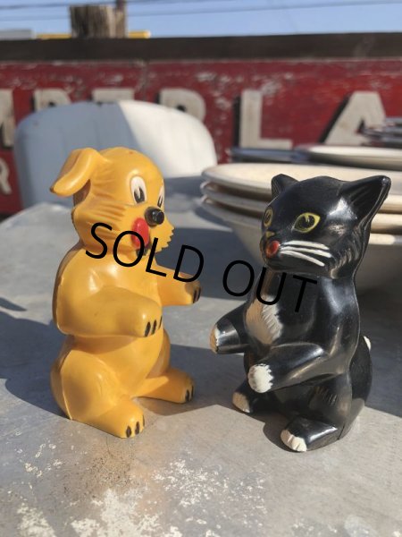 画像4: 50s Vintage Ken-L Ration Fido Dog Fifi Cat S&P Shakers (B757) (4)