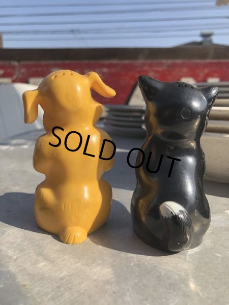 画像3: 50s Vintage Ken-L Ration Fido Dog Fifi Cat S&P Shakers (B757) (3)