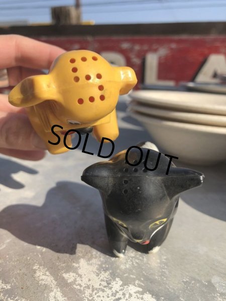 画像7: 50s Vintage Ken-L Ration Fido Dog Fifi Cat S&P Shakers (B757) (7)