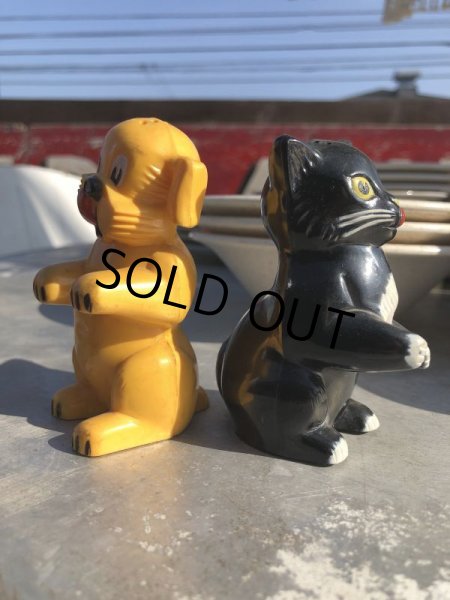 画像5: 50s Vintage Ken-L Ration Fido Dog Fifi Cat S&P Shakers (B757) (5)