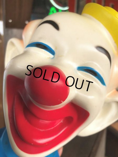 画像13: Vintage Clown Vinyl Coin Bank (B759) (13)