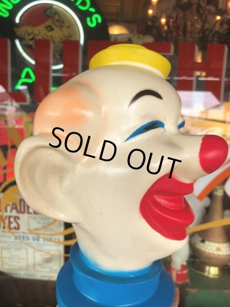 画像12: Vintage Clown Vinyl Coin Bank (B759) (12)