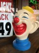 画像2: Vintage Clown Vinyl Coin Bank (B759) (2)