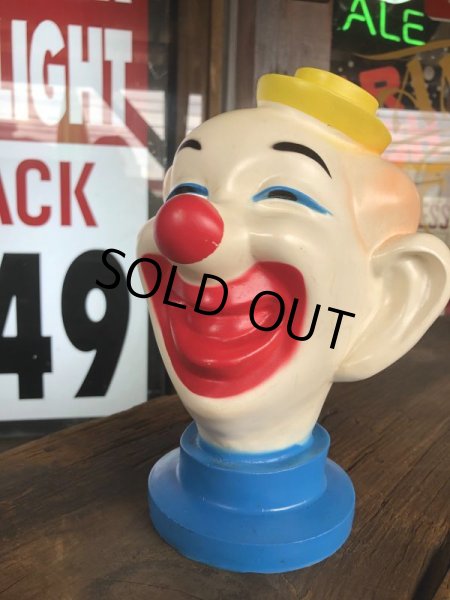 画像2: Vintage Clown Vinyl Coin Bank (B759) (2)