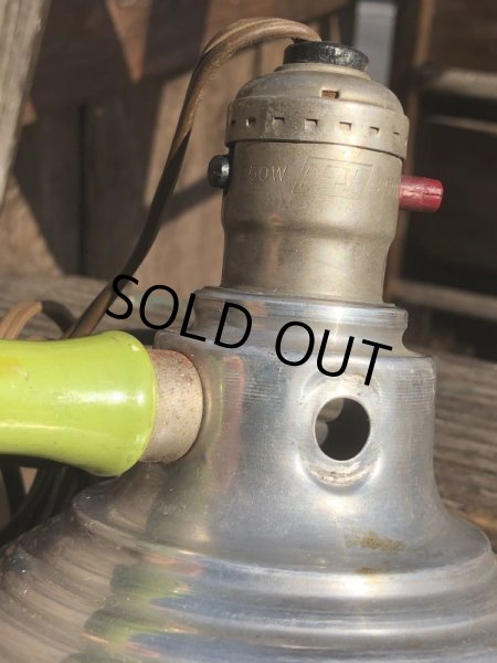 画像11: Vintage Industrial Aluminum Wood Handle Spot Light (B759) (11)