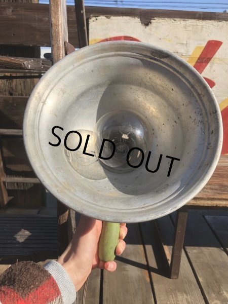 画像3: Vintage Industrial Aluminum Wood Handle Spot Light (B760) (3)