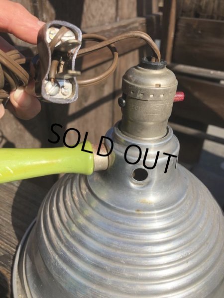 画像8: Vintage Industrial Aluminum Wood Handle Spot Light (B759) (8)