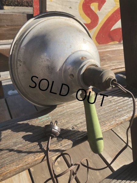 画像5: Vintage Industrial Aluminum Wood Handle Spot Light (B760) (5)