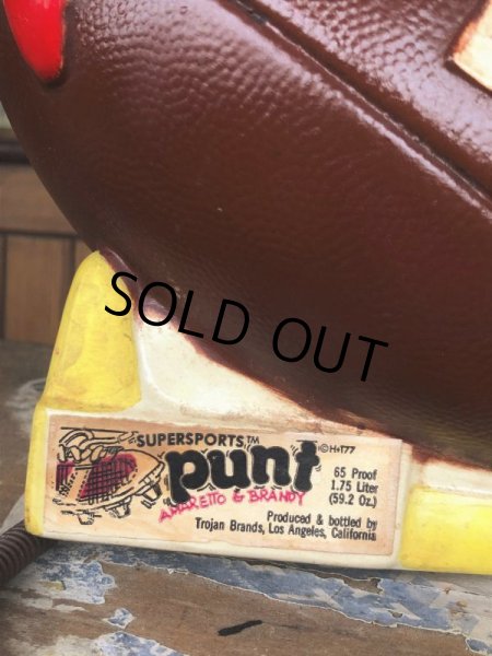 画像3: 70s Vintage Trojan Super Sports Series Football Decanter (B764) (3)