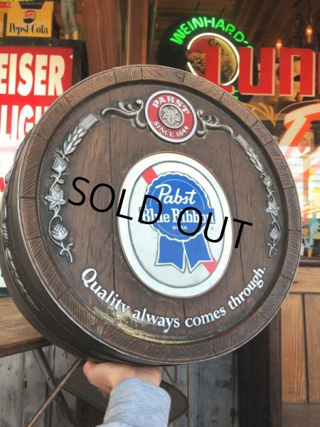 画像10: Vintage Pabst Blue Ribbon Beer Store Display Barrel Sign (B766) (10)