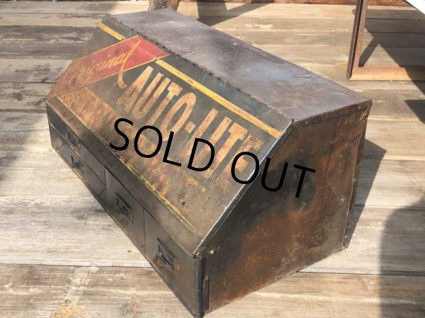 画像9: 50s Vintage Auto-Lite Dealership Service Display Cabinet (B767)  (9)