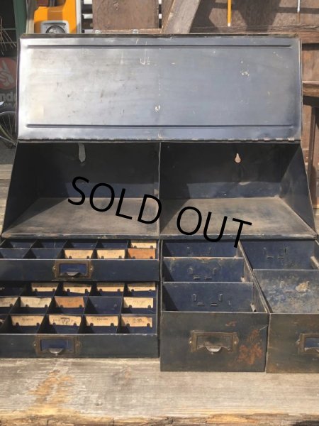 画像7: 50s Vintage Auto-Lite Dealership Service Display Cabinet (B767)  (7)