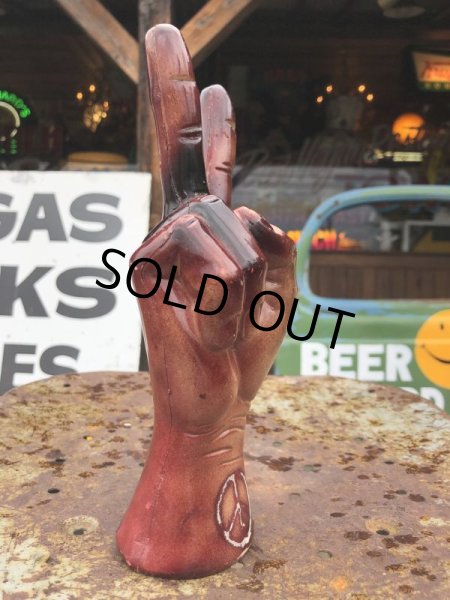 画像4: Vintage PEACE HAND Statue (B769)  (4)