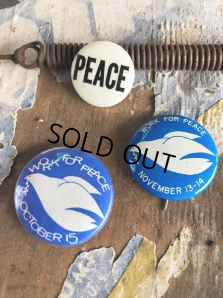 画像3: Vintage Badge PEACE (B772)  (3)