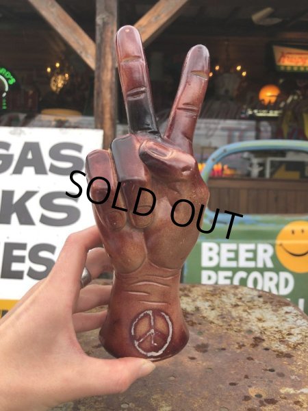 画像8: Vintage PEACE HAND Statue (B769)  (8)