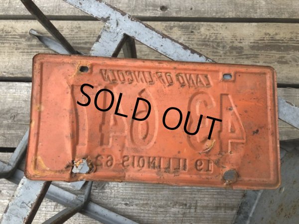 画像2: 60s Vintage American License Number Plate 1962 43 647 (B792)  (2)