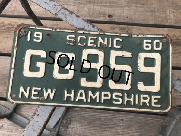 画像1: 60s Vintage American License Number Plate GG 959 (B784)  (1)