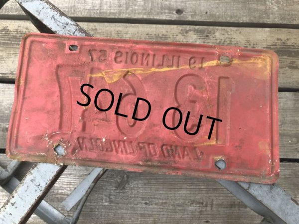 画像2: 50s Vintage American License Number Plate 1957 13 647 (B813)  (2)
