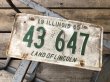 画像1: 60s Vintage American License Number Plate 1965 43 647 (B794)  (1)