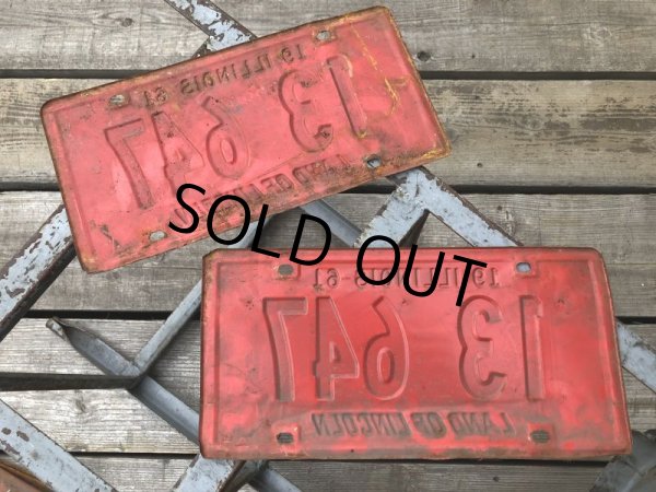 画像4: 60s Vintage American License Number Plate 1961 13 647 (B814)  (4)