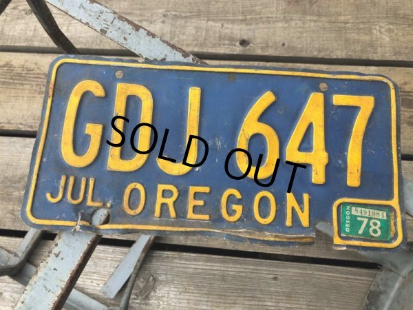 画像1: Vintage American License Number Plate GDJ 647 (B780)  (1)