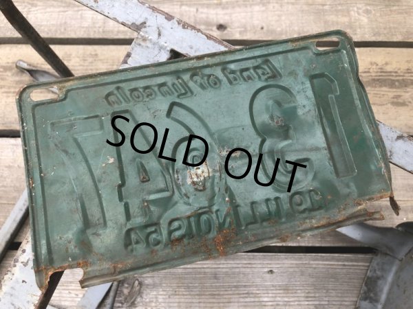 画像2: 50s Vintage American License Number Plate 1954 13 647 (B808)  (2)