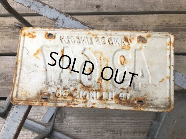 画像2: 50s Vintage American License Number Plate 43 647 (B789)  (2)