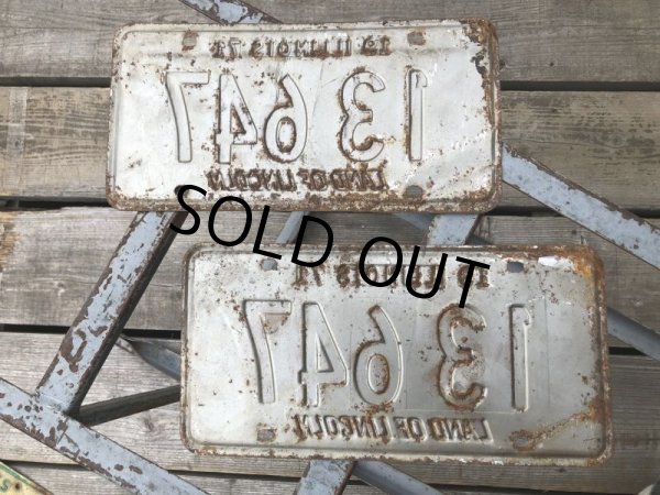 画像4: 70s Vintage American License Number Plate 1971 13 647 (B811)  (4)