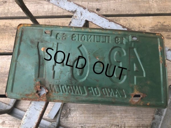 画像2: 60s Vintage American License Number Plate 1963 43 647 (B793)  (2)